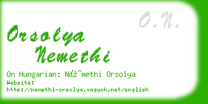 orsolya nemethi business card